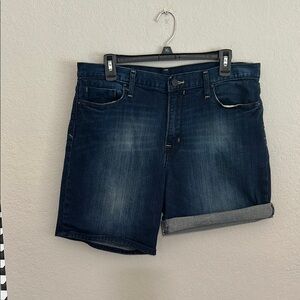 Dark Blue Denim Shorts